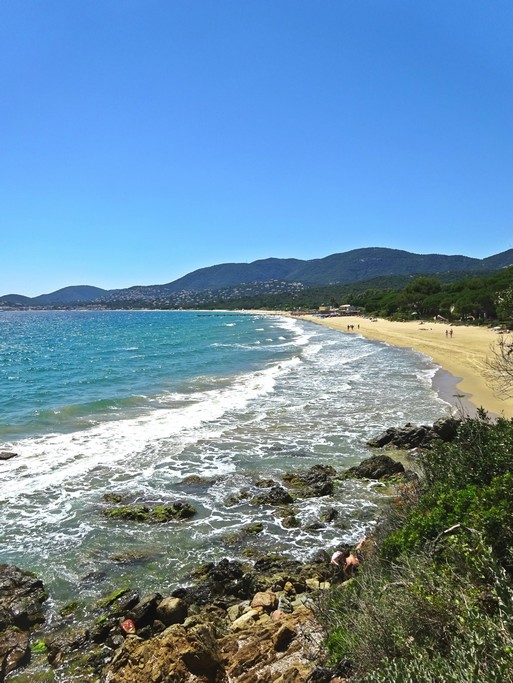 Longue plage de Pampelonne