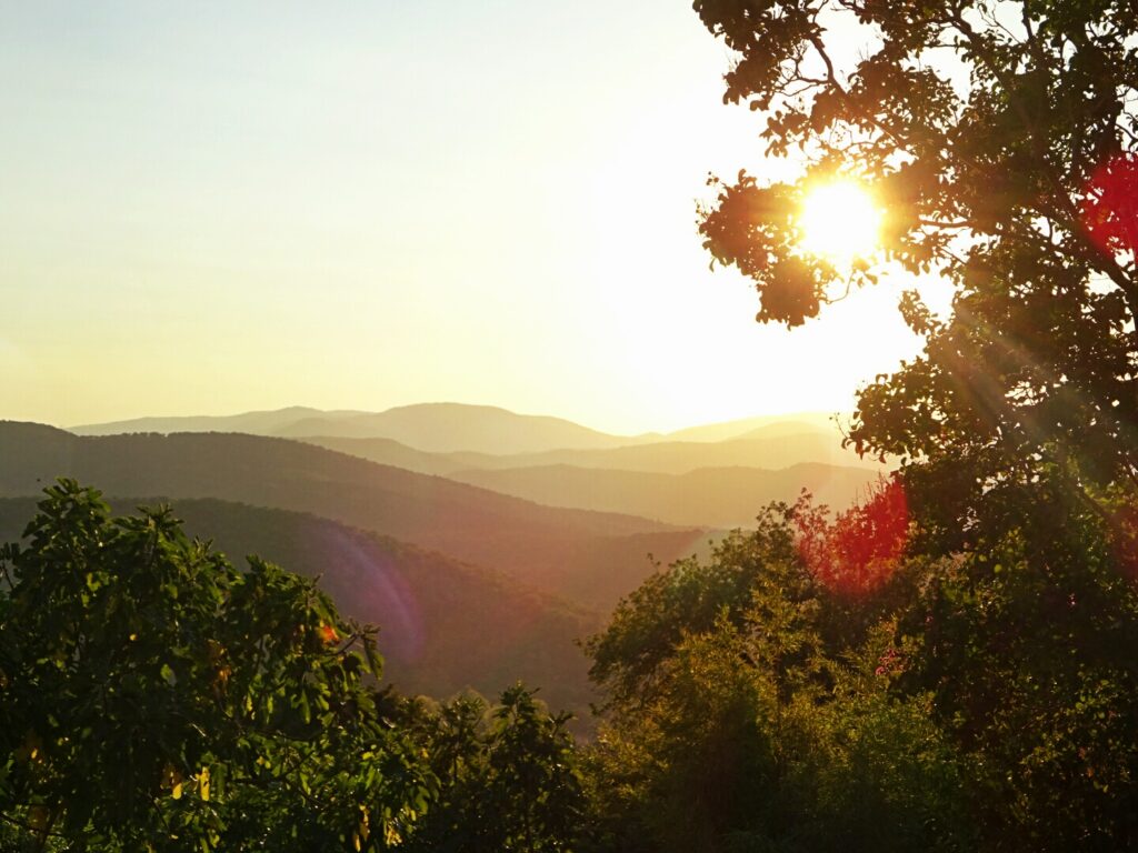 Coucher de soleil dans le Massif des Maures