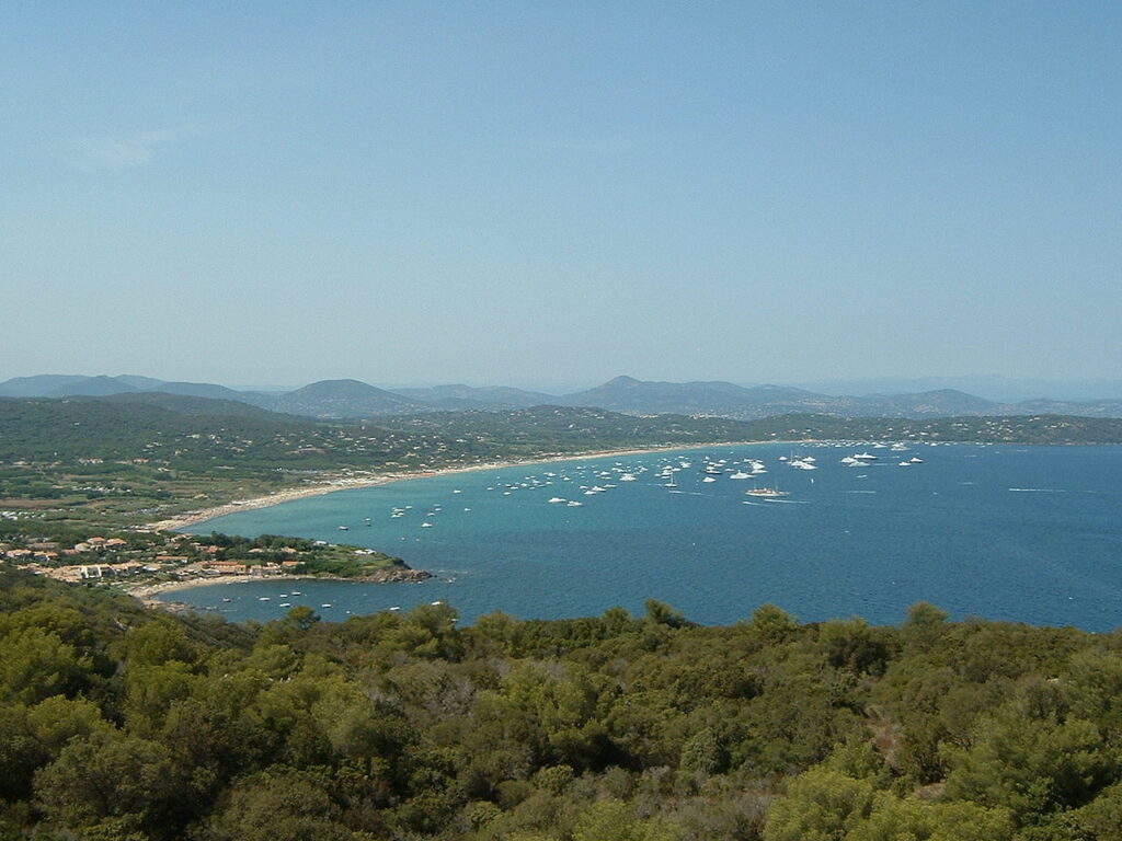 La baie de Pampelonne à Ramatuelle