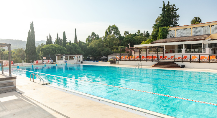 Espace aquatique piscine camping Domaine des Naïades